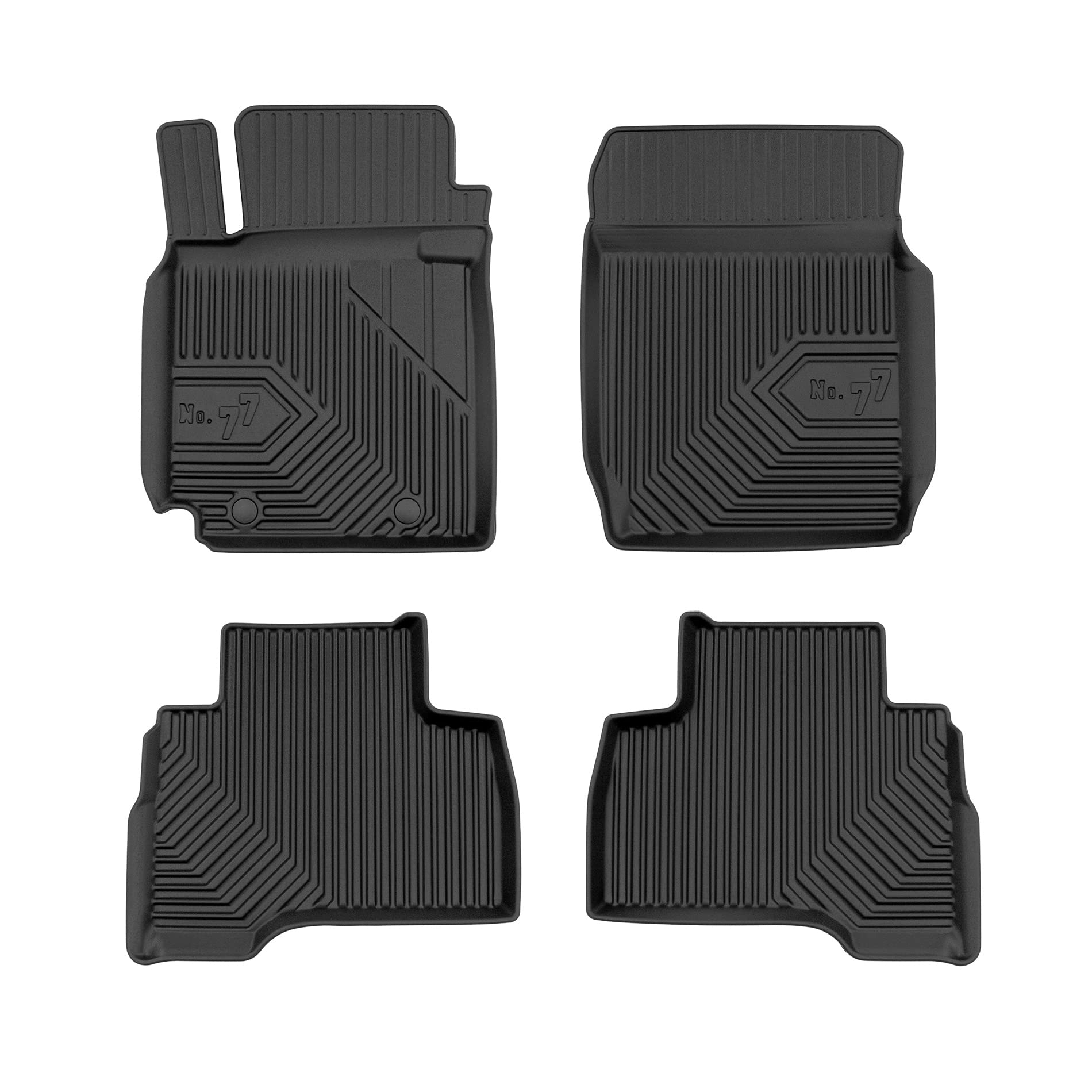 FROGUM No.77 Alfombrillas para Coche Alfombras para Suzuki Grand Vitara II 2005-2014 | Borde Alto | para Todo el año | Tamaño