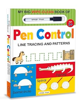 My Big Wipe And Clean Book of Pen Control for Kids Line Tracing And Patterns