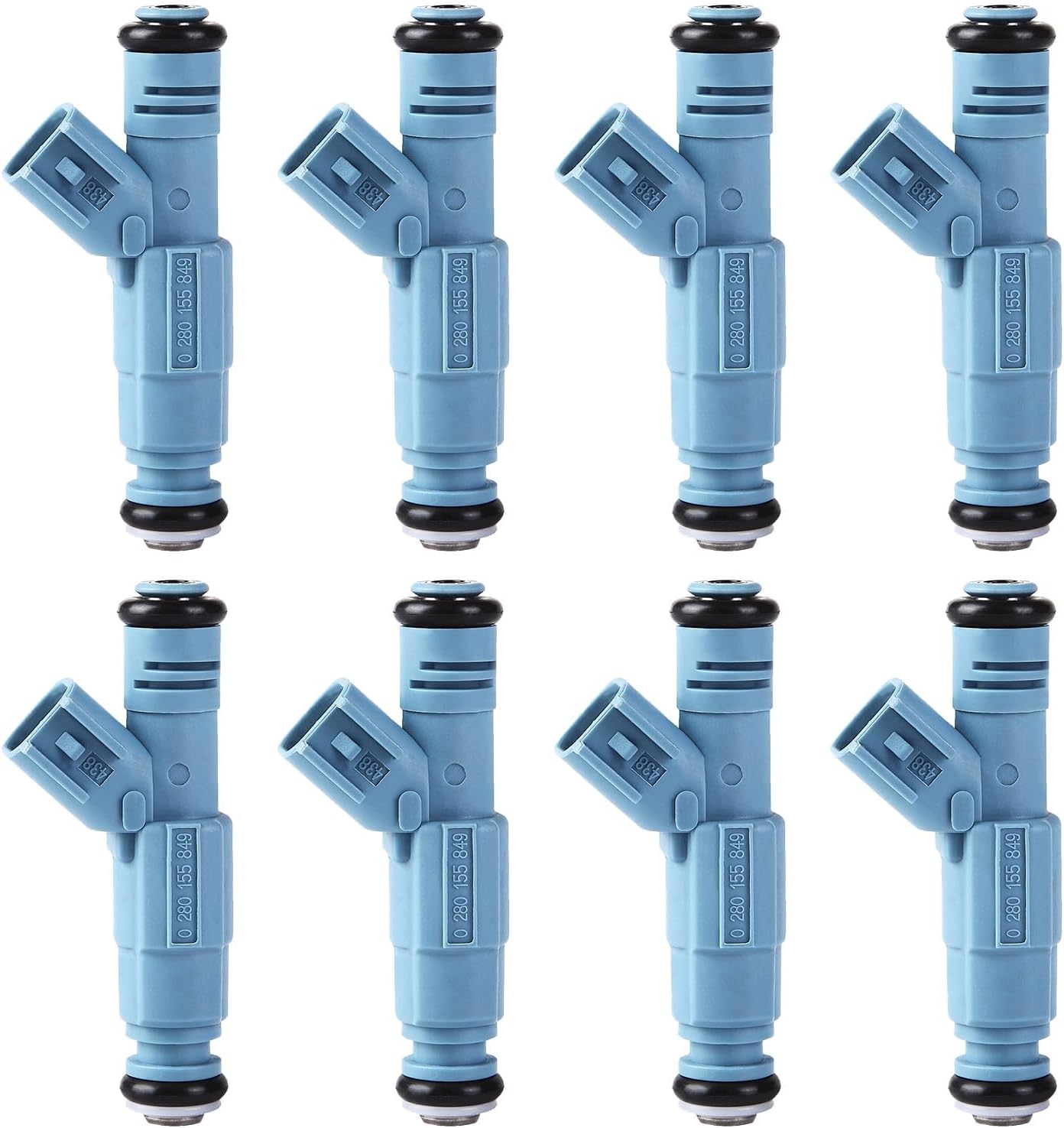 Fuel Injectors Fits for Jeep Grand Cherokee 2001-2007, Commander 2006-2007, for Chry Aspen 2007, for Dodge Ram 1500 2002-2007, Dakota Durango 2001-2007 4.7L V8 Replace 0280155849 8PCS