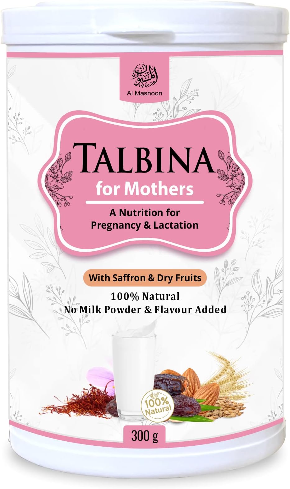 Talbina For Mothers With Saffron & Dry Fruits/ 100% Natural / 300g (pack of 1)