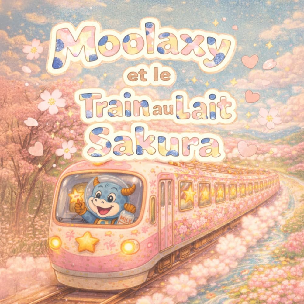 Moolaxy et le Train au Lait Sakura: Une douce aventure de printemps sur l’Étoile de Lait (moolaxy (édition française))