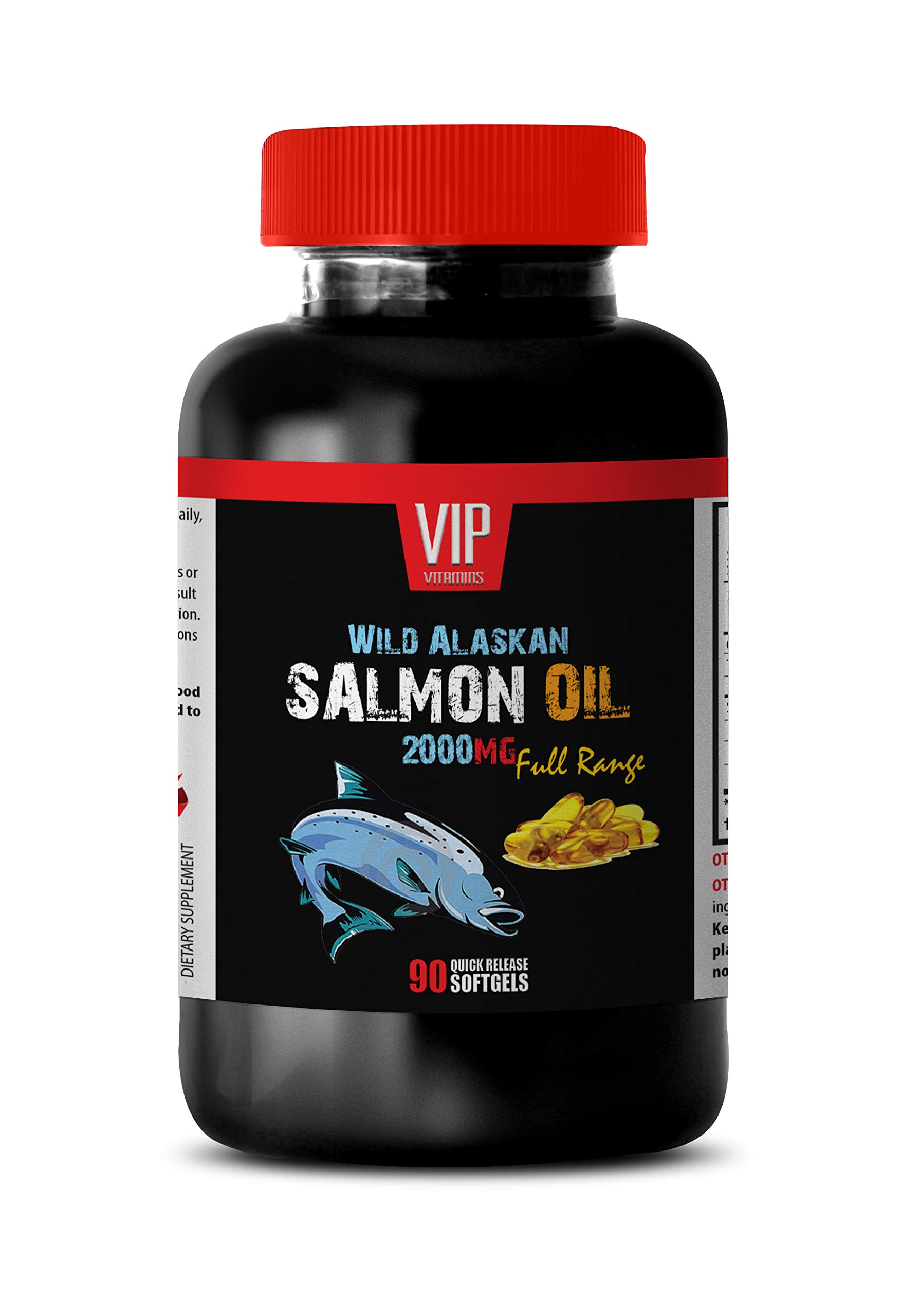 Brain Health Omega - Wild Alaskan Salmon Oil 2000MG - Full Range - Omega 3 Fish Oil Wild Alaskan Sal