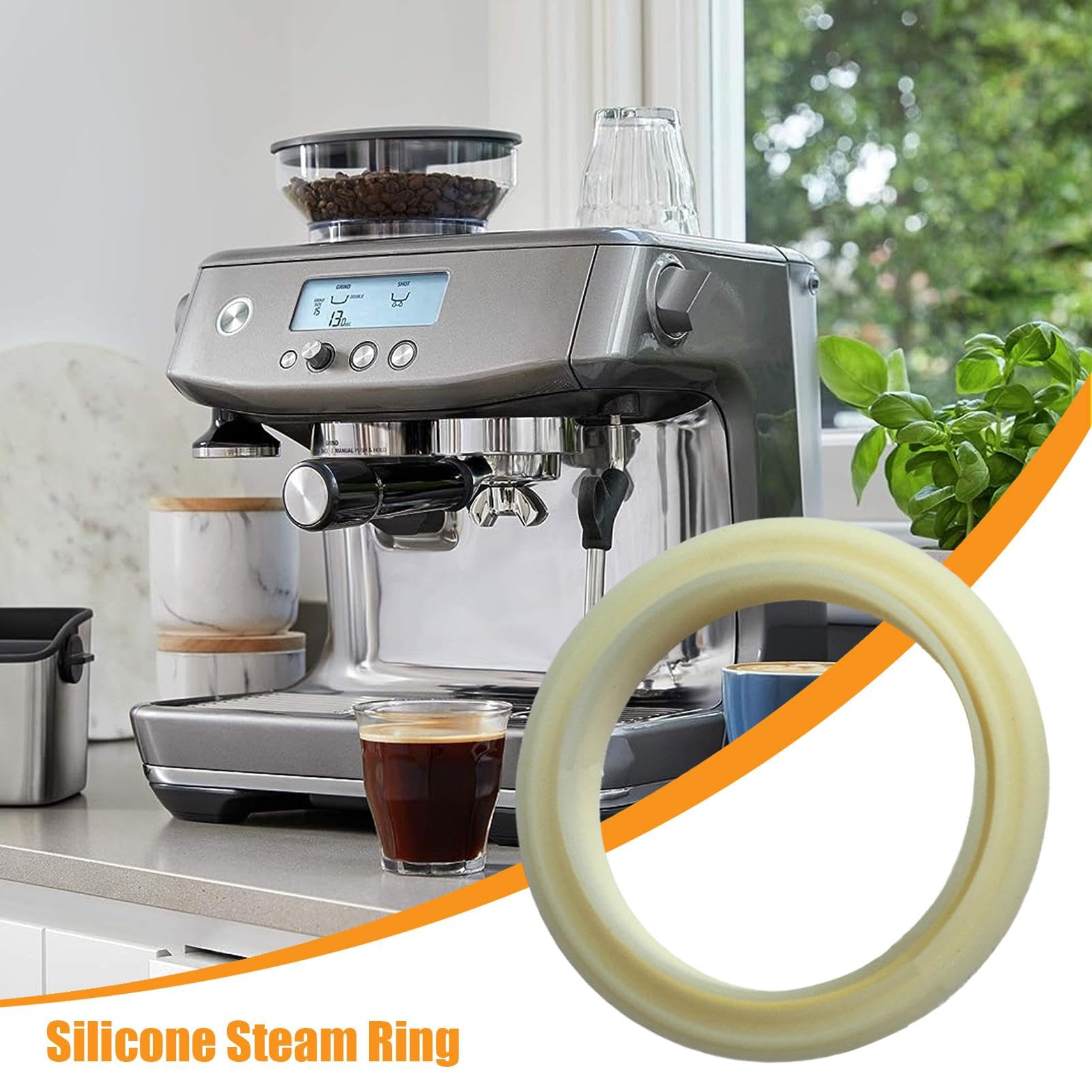 Joint de vapeur pour machine à expresso, remplacement du joint de machine à expresso | 2 pièces Machine à expresso 54mm joint d'étanchéité en Silicone - Anneau de vapeur d'entretien de machine à expre