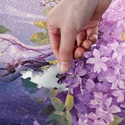 Miniatura 4 de Purple Flower Jigsaw Puzzles 500 Pieces for Adults,Learning Educational Puzzles,Difficult and Challenge Families Toys with Mesh Storage Bag 2011817