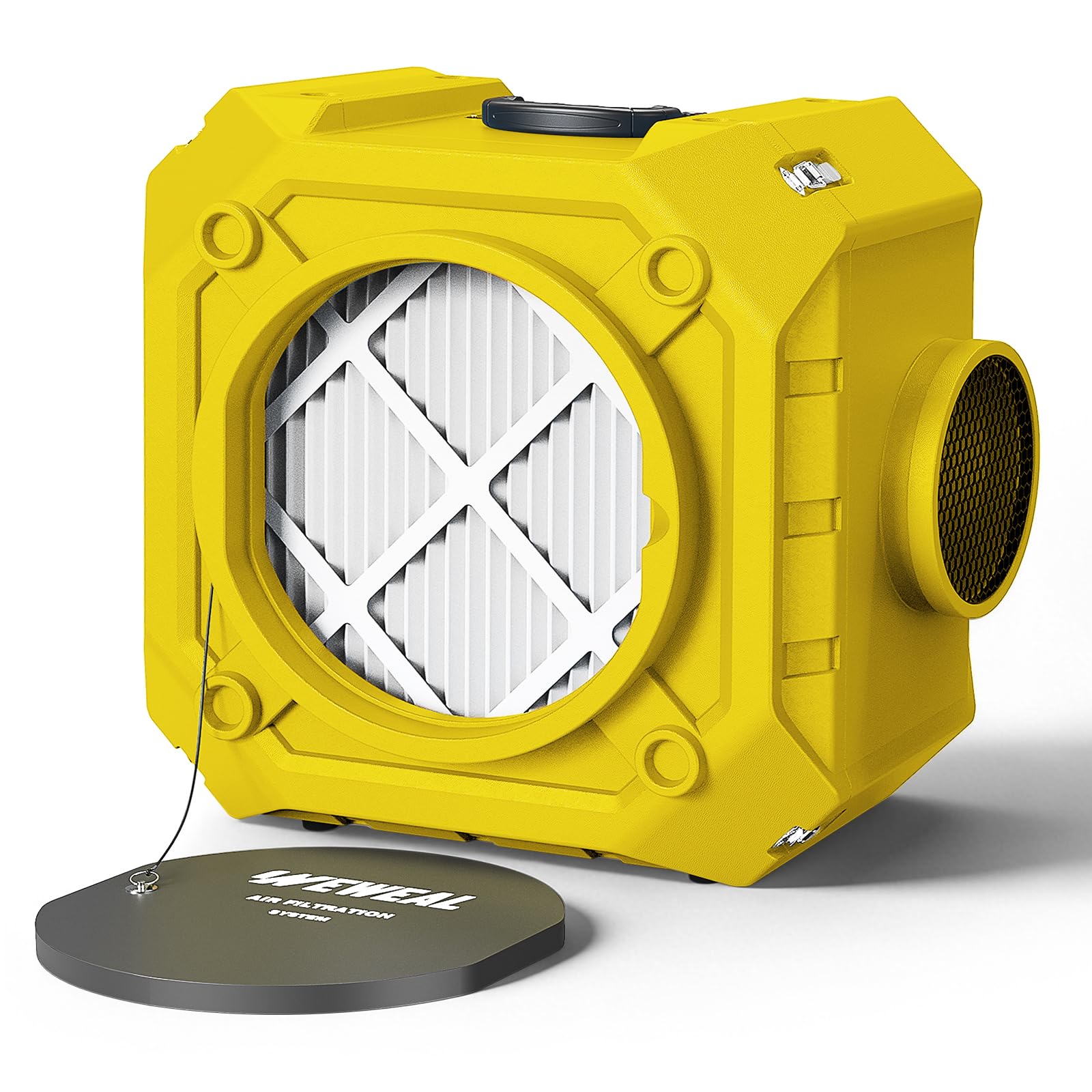 Purificatore d'aria commerciale, macchina ad aria negativa con filtrazione a 3 stadi, purificatore d'aria commerciale con HEPA/filtri al carbonio/MERV-10, purificatore d'aria resistente per