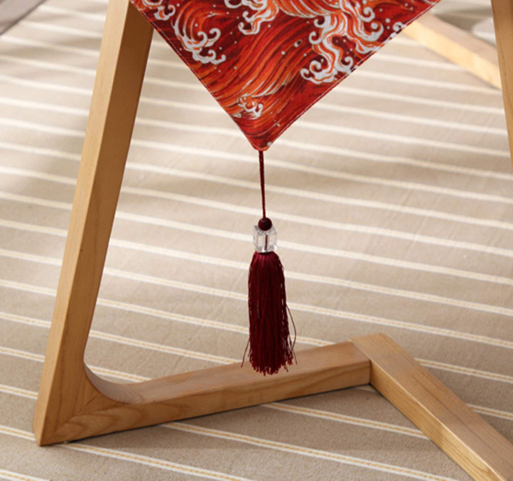 Tischdeko Läufer, rot Tischdecken Günstig Ozean Wellen Tischläufer Cotton 33x240CM