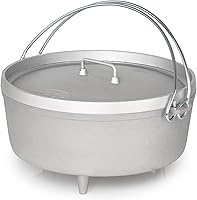 Vista 1 de GSI Outdoors Aluminum 12' Dutch Oven Dutch Oven with Fixed Legs for Camping, Cabin and Home Kitchen