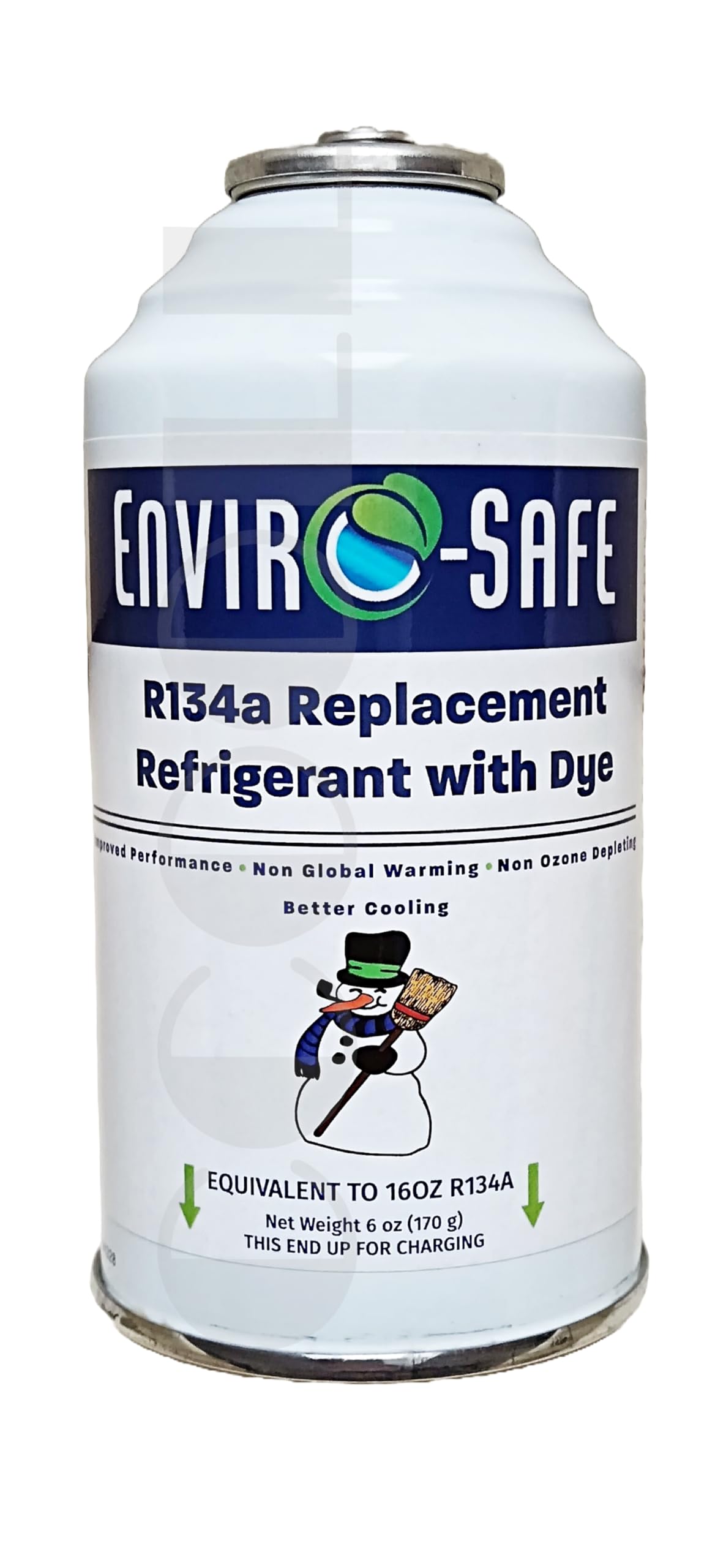 ENVIRO-SAFE Refrigerants, Inc. R134a Kältemittel Ersatz für R134a Replacement Refrigerant with Dye - 6 oz (R134+Stop Leak)
