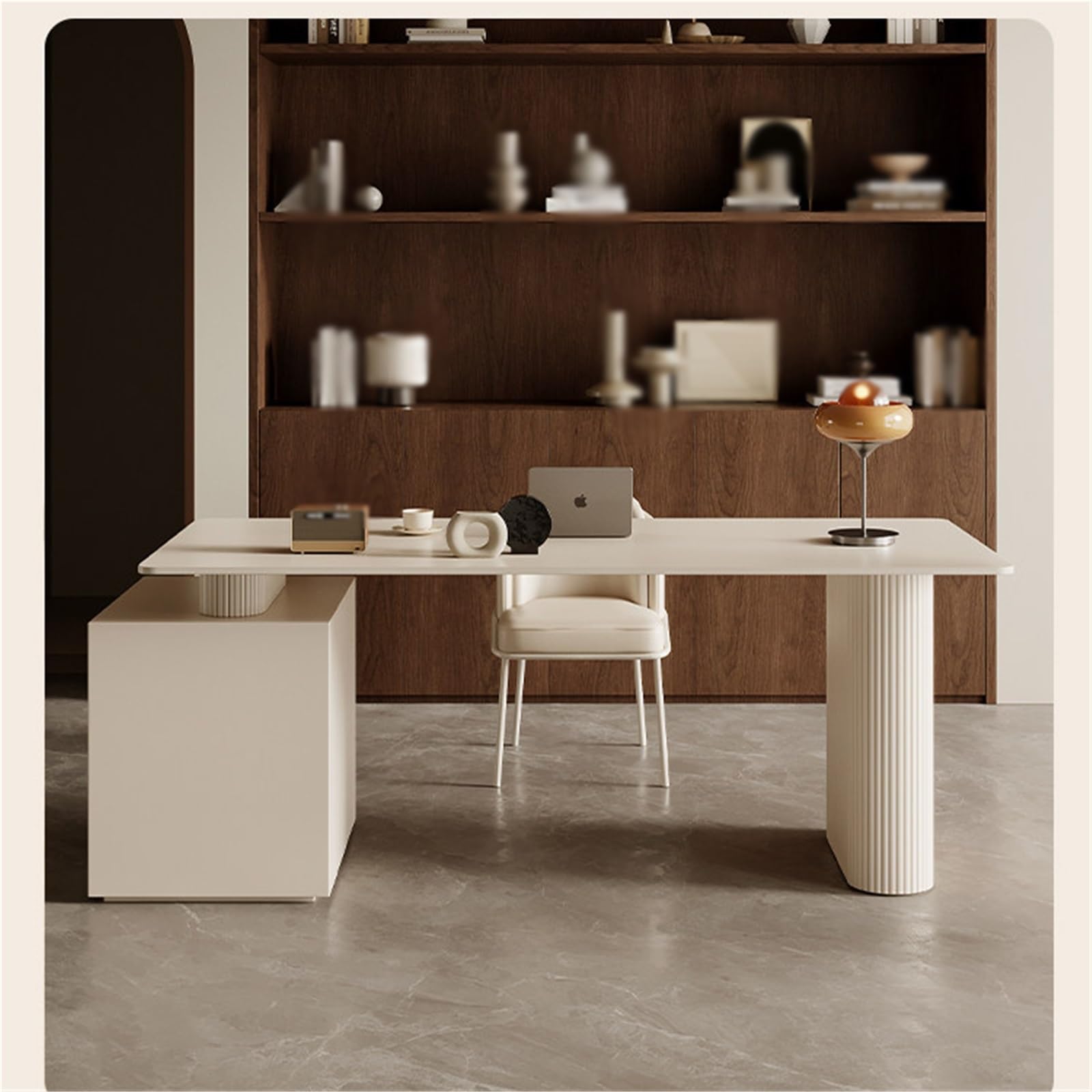 Scrivania Tavolo da ufficio con armadio di stoccaggio Computer Desk