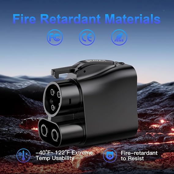 NACS to CCS EV Adapter Charge EVs No Tesla on Tesla Superchargers, 500A/1,000V, Fast Charging for CCS1 EVs, [Check with your car manufacturer for compatibility]