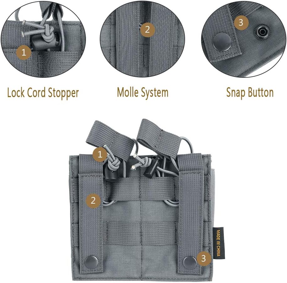 EXCELLENT ELITE SPANKER Open-Top Single/Double/Triple Molle Mag Pouch for M4 M14 M16 AK AR Elastic Rifle Magazines for Pistol Mag Pouch