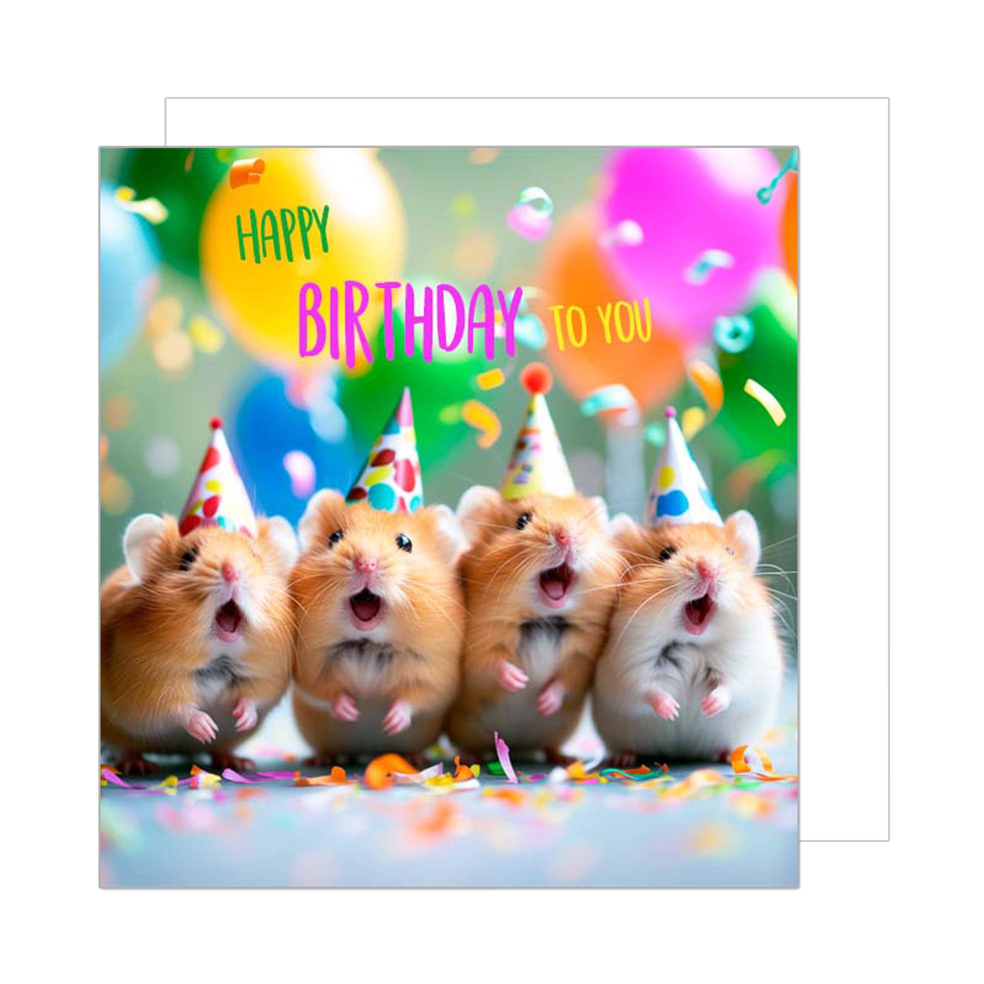 Edition Seidel Premium Square Birthday Card with Envelope Greeting Happy Birthday For Him or Her Male Female Girl Boy Children Kids Teens Friend Edition Seidel Premium Square Birthday Card with Envelope Greeting Happy Birthday For Him or Her Male Female Girl Boy Children Kids Teens Friend