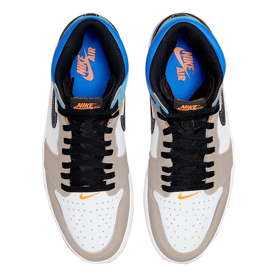 Nike Damskie buty sportowe WMNS Air Jordan 1 Mid, żagiel pomarańczowy pomarańczowy kwarc, 45.5 EU