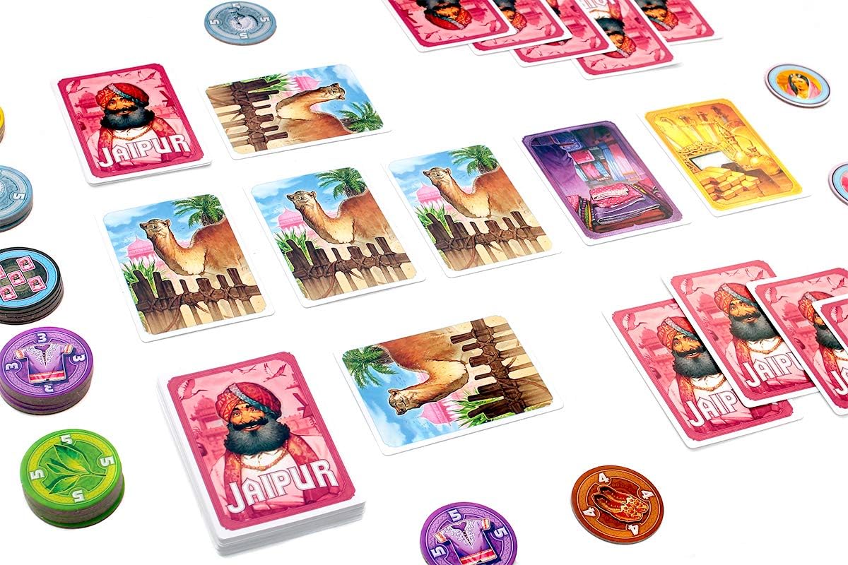 Asmodee Rebel Jaipur (New Edition) Board Game Card Game for 2 Players Age 10+ Playing Time 30+ Minutes
