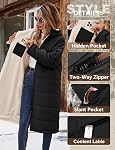 Voqeen Winter Coat for Women Warm Reversible Fleece Sherpa Lined Long Hooded Parkas Puffer Jackets Outerwear