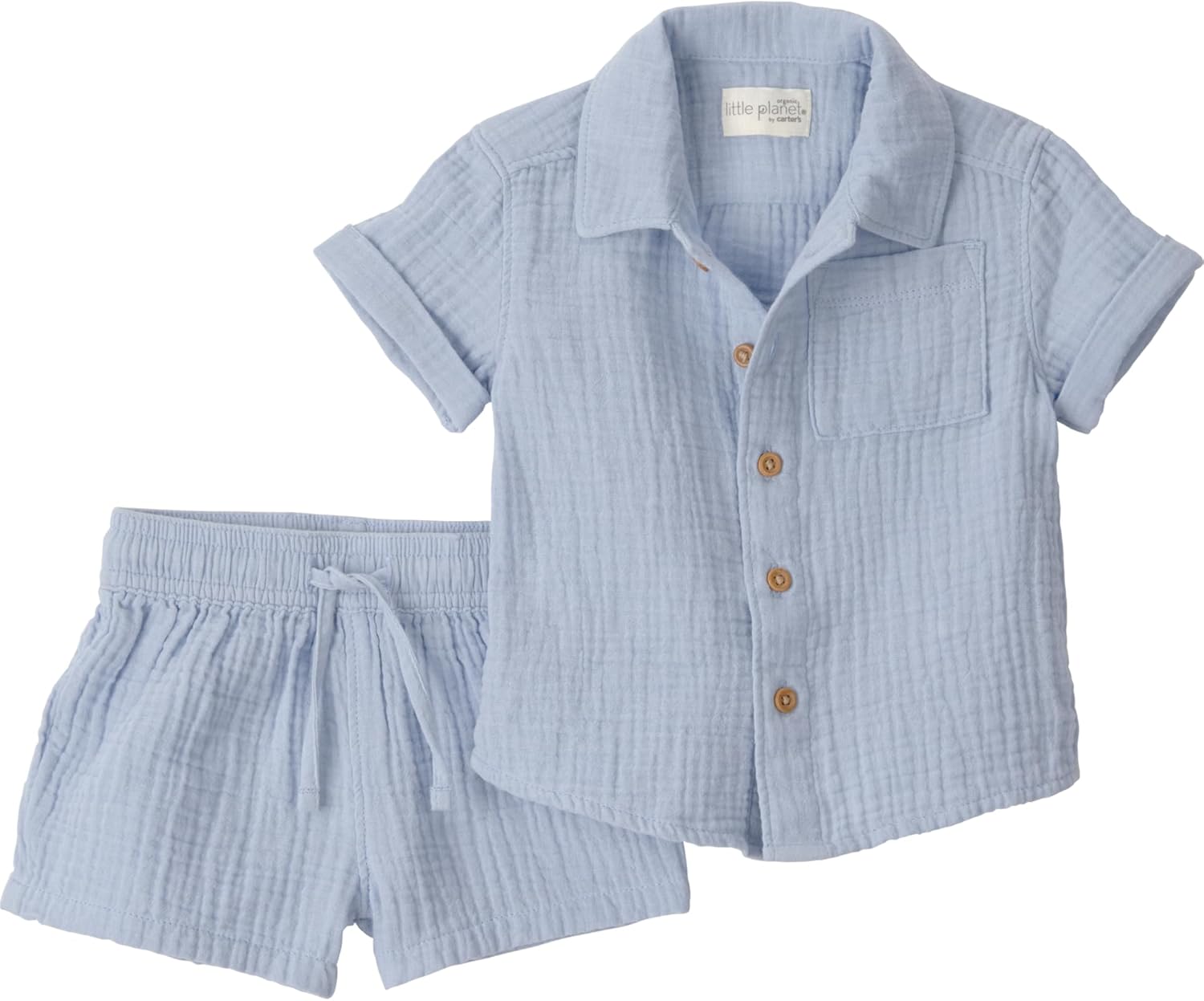 little planet by carter's Baby Boys' 2-piece Shorts Set Made With Organic Cotton