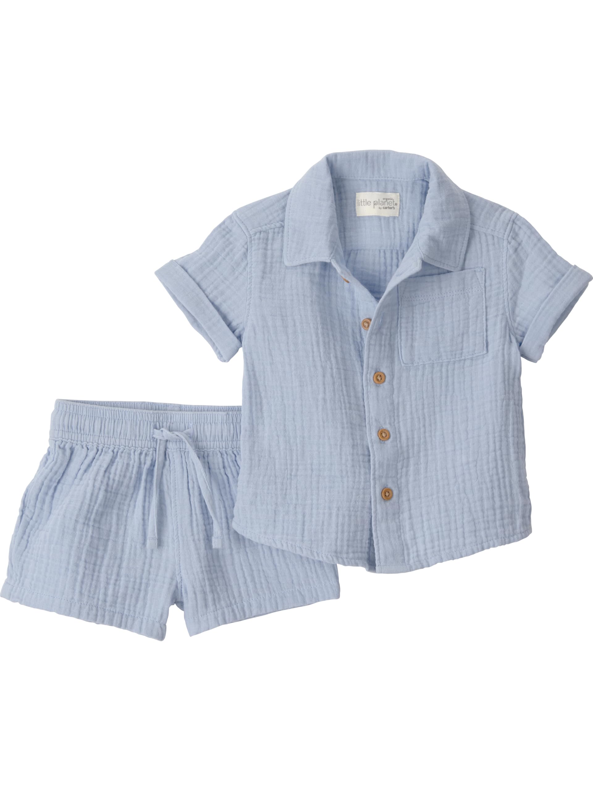 little planet by carter's Unisex Baby 2-piece Shorts Set Made With Organic Cotton