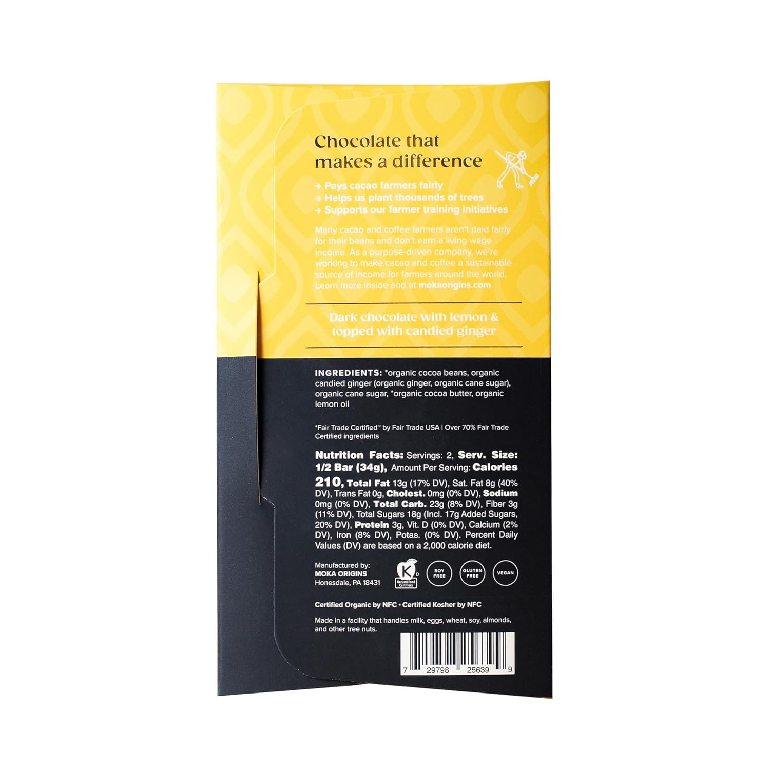 Moka Origins Organic Chocolate Bar Pack – Bean-to-Bar, Direct & Fair Trade, Small-Batch, Ethically Sourced, Gourmet, Artisan Craft Chocolate (12-Pack, Variety)
