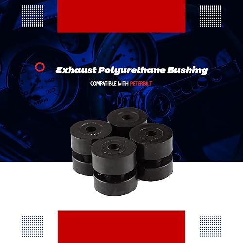 Miniatura 2 de Whautole Buje de poliuretano de escape, compatible con Peterbilt, (paquete de 4)