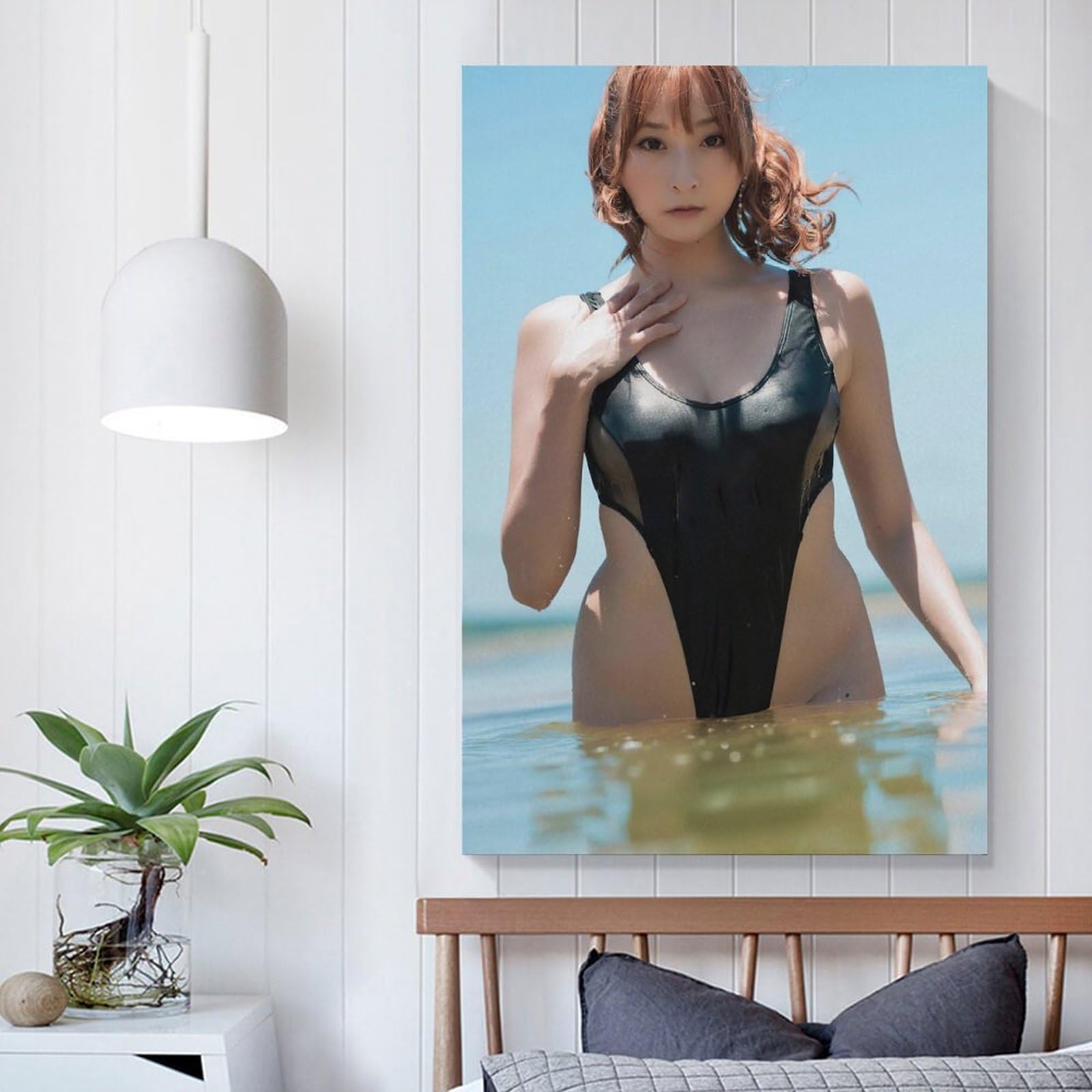 Amazon.co.jp: 緒方咲女優写真集ポスター91 キャンバスアートポスター 
