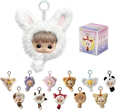Yulu Paradise Series Blind Box Plush 1 Pcs - Random Design Vinyl Face Blind Box Figures Collectible Toys, Vinyl Plush Pendant Bag Charms Birthday Gifts for Girls