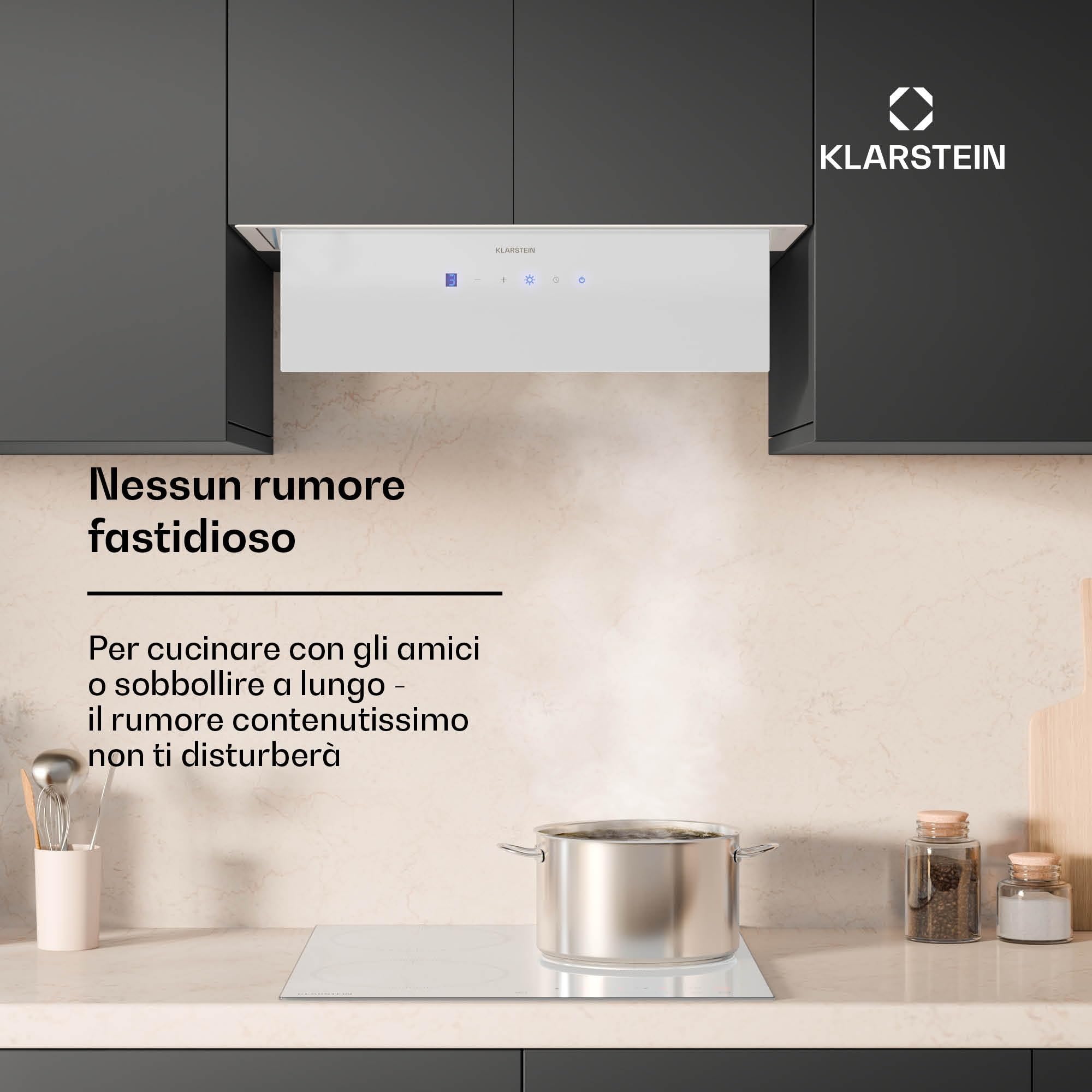 Klarstein Ventimate Built-In Hood, 60 cm Built-in Cooker Hood with