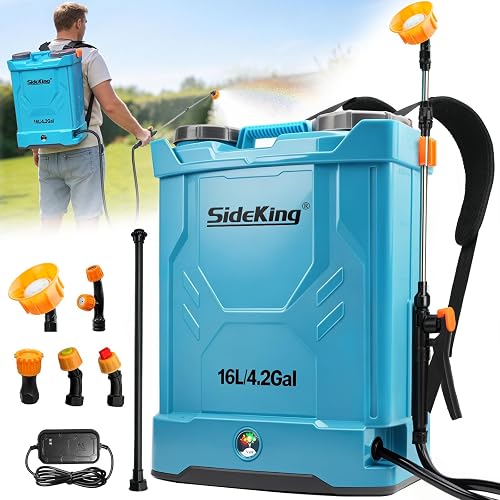 SideKing Knapsack Sprayer 16L - Electric Garden Sprayer w… - 1