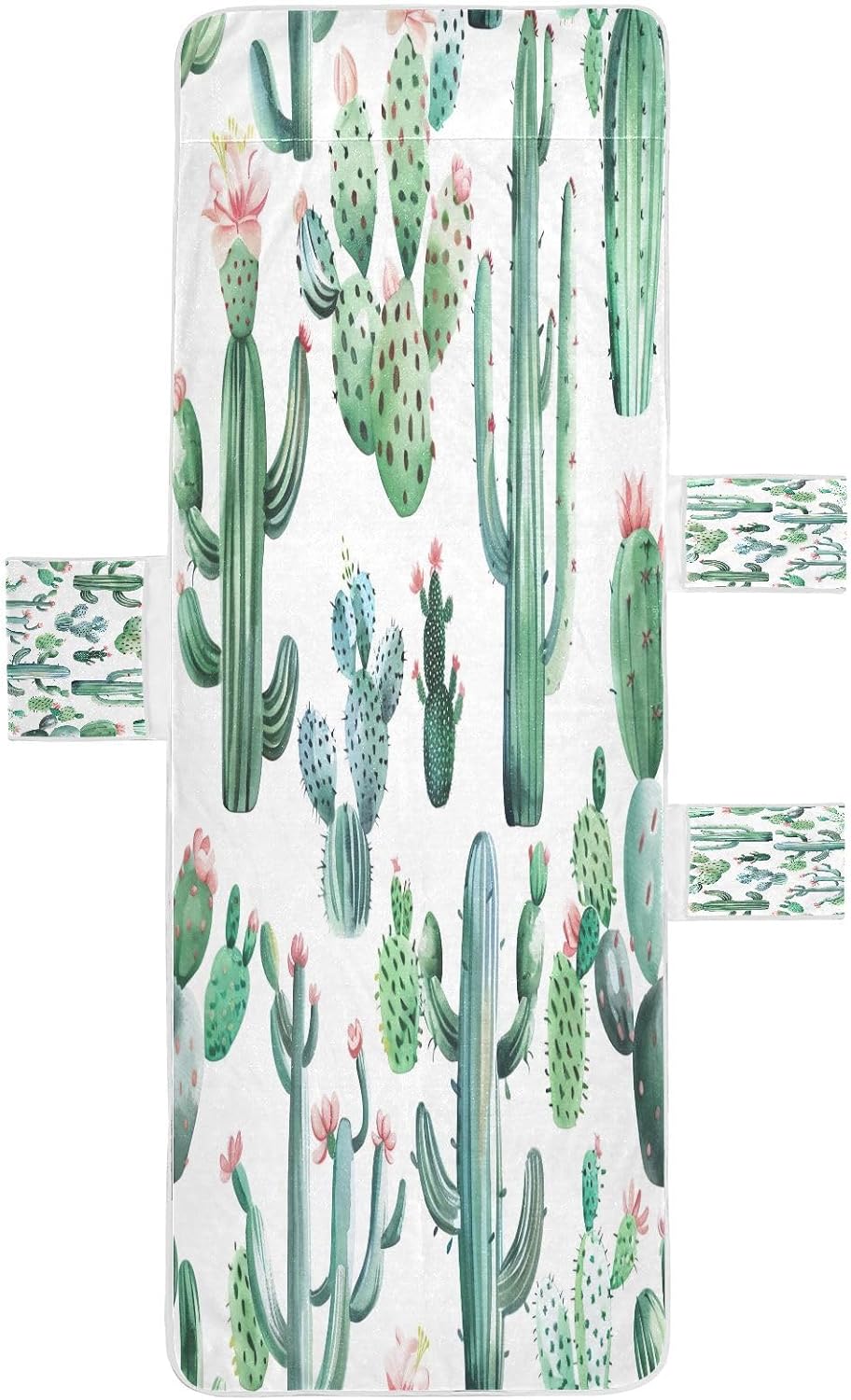 FRMG Cactus Plant Flower Pattern Patio Chaise Lounge Covers Beach Chair Cover Beach Chair towel lounge chair towel cover A0900015a