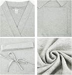 U2SKIIN Femmes Robes Long tricot Peignoir Soft Sleepwear Confortable Femmes Stretch Loungewear