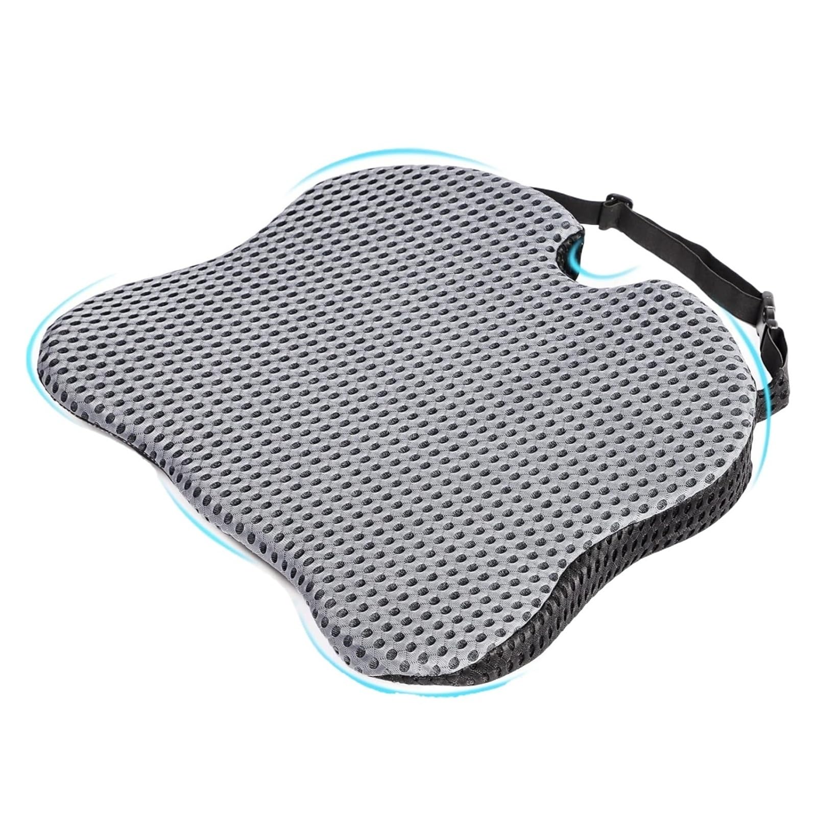 Cuscino per sedile a cuneo per auto, in memory foam, comodo, supporto ortopedico per sedile auto, sedia da ufficio, sedie a rotelle