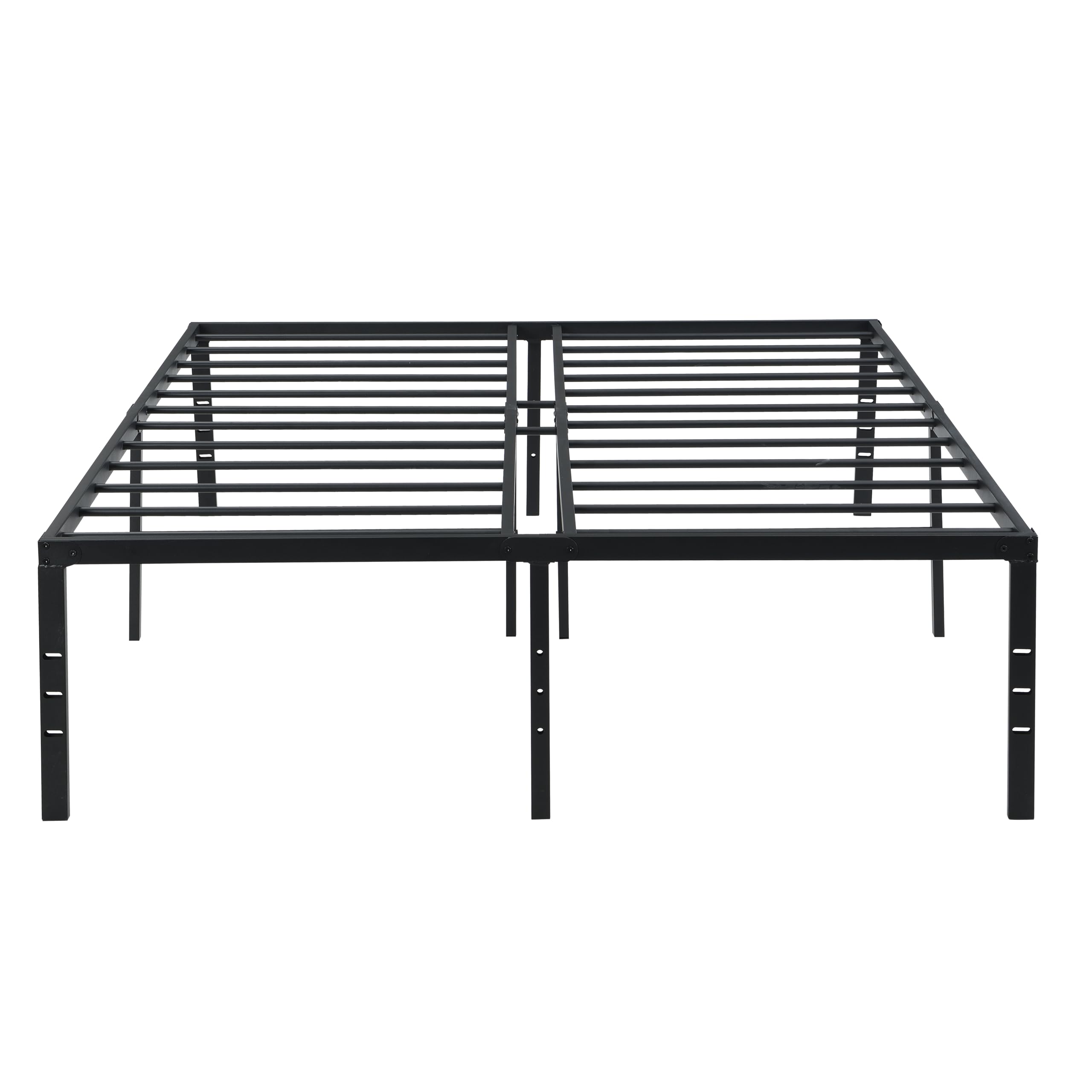 Black King Size Bed Frame Heavy Duty Metal Platform Bed Frame with Steel Slats Support Strong Bearing Capacity