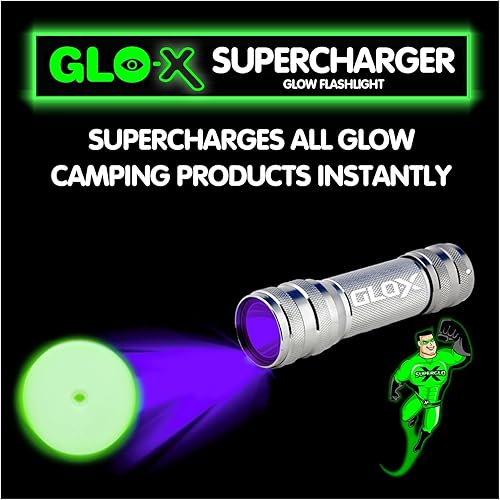 Miniatura 3 de GLO-X Supercharger Linterna LED de luz negra UV  Potente luz negra de alta intensidad que carga todos los productos que brillan en la oscuridad para