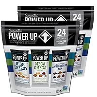 Vista 23 de Power Up Mega Omega Trail Mix Gourmet Nut - Bolsa de mezcla de frutos secos, 14 onzas