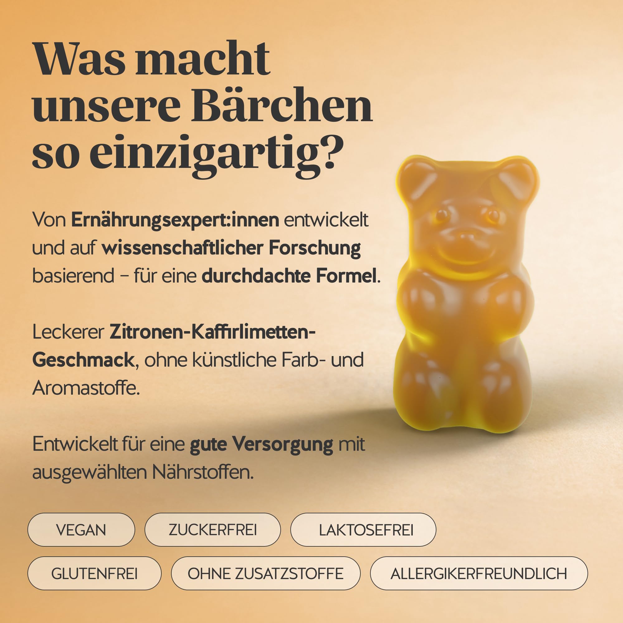 Bears with Benefits - Gummibärchen Quercetin - Immunsystem - 90 Stück | Bye Bye Sniff Relief – Quercetin und Bromelain, Vitamin C, Zink - Vorrat für 3 Monate - Zuckerfrei, Vegan