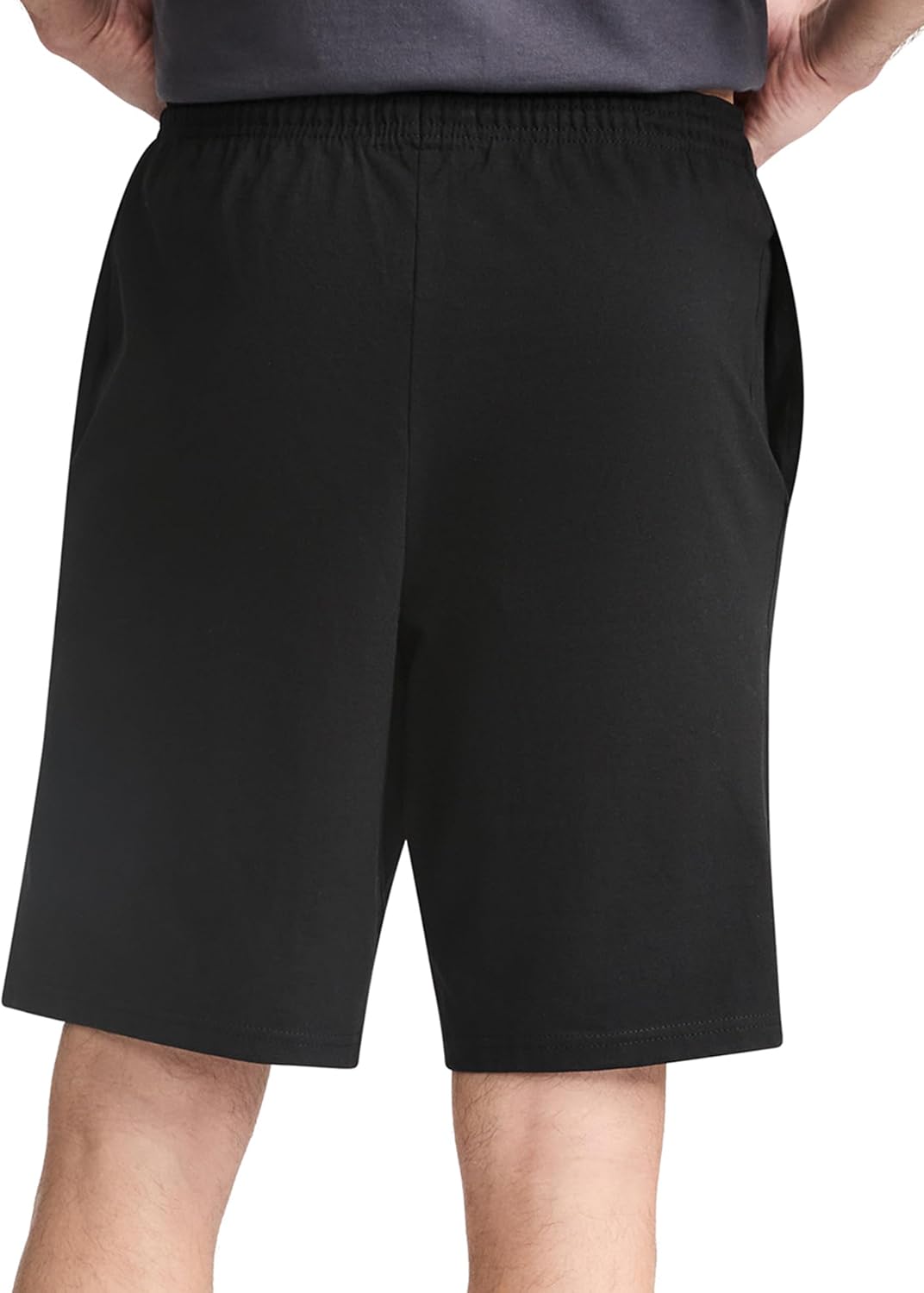 Champion Men's Lounge Shorts, Standard Fit, 9 Inch Inseam, Lightweight 100% Cotton, Available in Regular and Big & Tall image 2