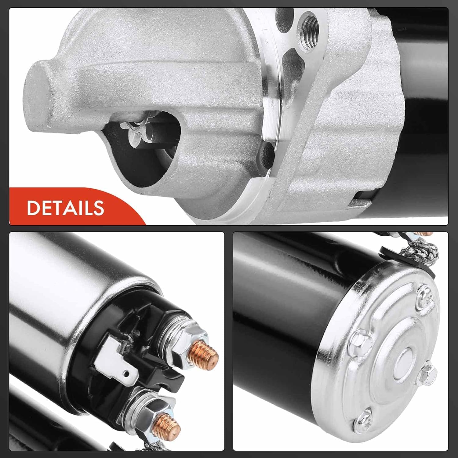 A-Premium Starter Motor Compatible with Suzuki Grand Vitara 2009-2013 2.4L, SX4 2010-2013 2.0L, SX4 Crossover 2012 2.0L, Kizashi 2010-2013 2.4L, 12V 1.4KW 8 Teeth CW, Replace# 31100-78K00, M0T23171