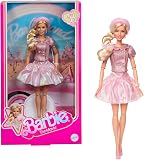Barbie The Movie Doll, Margot Robbie as, Collectible Doll Wearing Pink Blouse & Skirt Tutu Outfit, With Styled Hair & Matching Jewelry, JBJ53 - 1