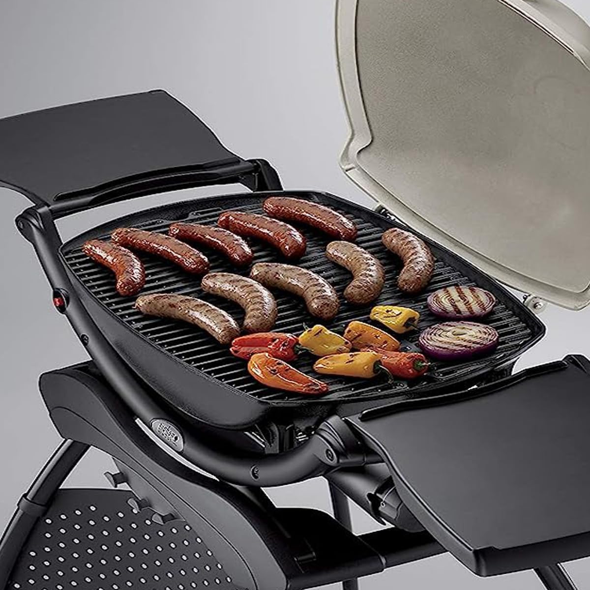 7645 Parrilla de hierro fundido Piezas de repuesto Accesorios para Weber Q200, Q220, Q2000, Q2400 Barbacoa de gas, 54,6 x 38,8 cm, accesorios para plancha Weber 7645 7583 65811 69935, 2 unidades