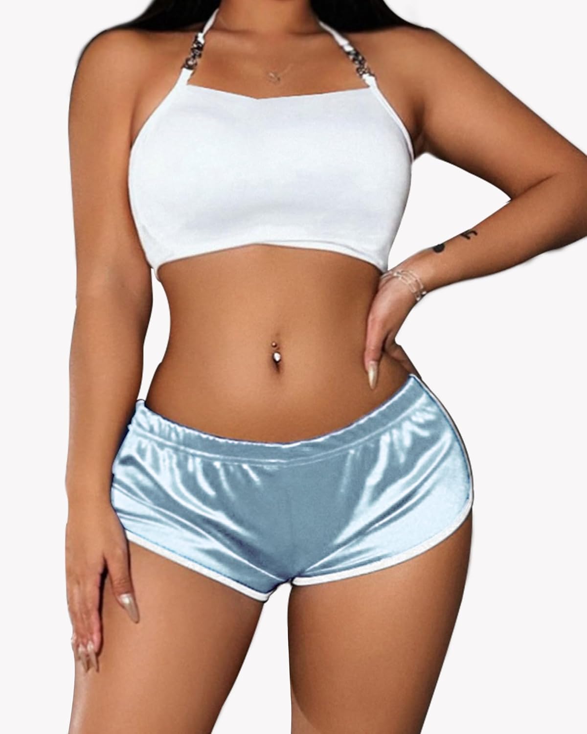 Hot Pants Shorts Booty Shorts Sports High Cut Yoga Gym Running Slimming Fitness Activewear Butt Lifting Rave Bottoms - Image 6