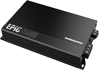 AudioControl EPIC1500 Epic Series 1500 Watt Compact Monoblock Car Audio Subwoofer Amplifier, Class D, Epic Boost, Subsonic Filter, Low Pass Filter, ACR-E Remote Bass Knob, Epicenter Link