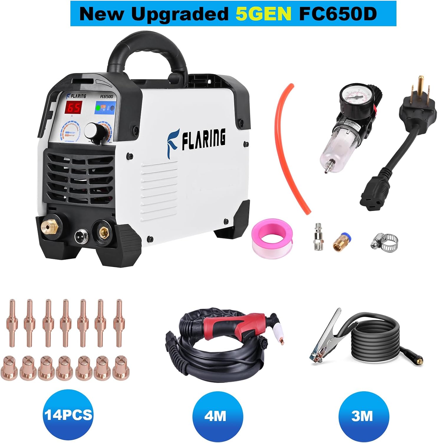 Included accessories for FLARING FC650D Plasma Cutter