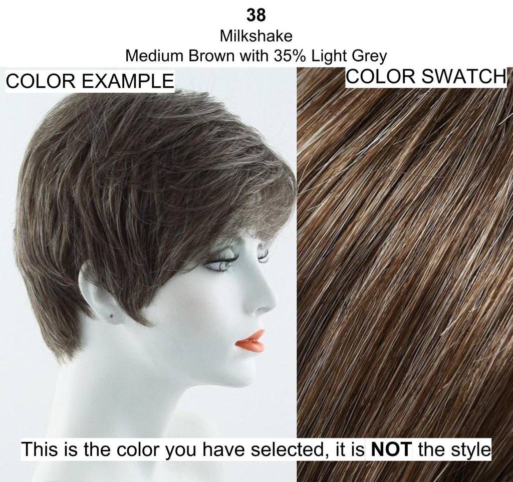 Fun Bun Hair Wrap Color 38 Milkshake - Easihair Hairpieces Elastic Band 4" Length UpDo Ponytail Accent Synthetic Fiber Curly Wavy Locks 676a Bundle MaxWigs Hairloss Booklet