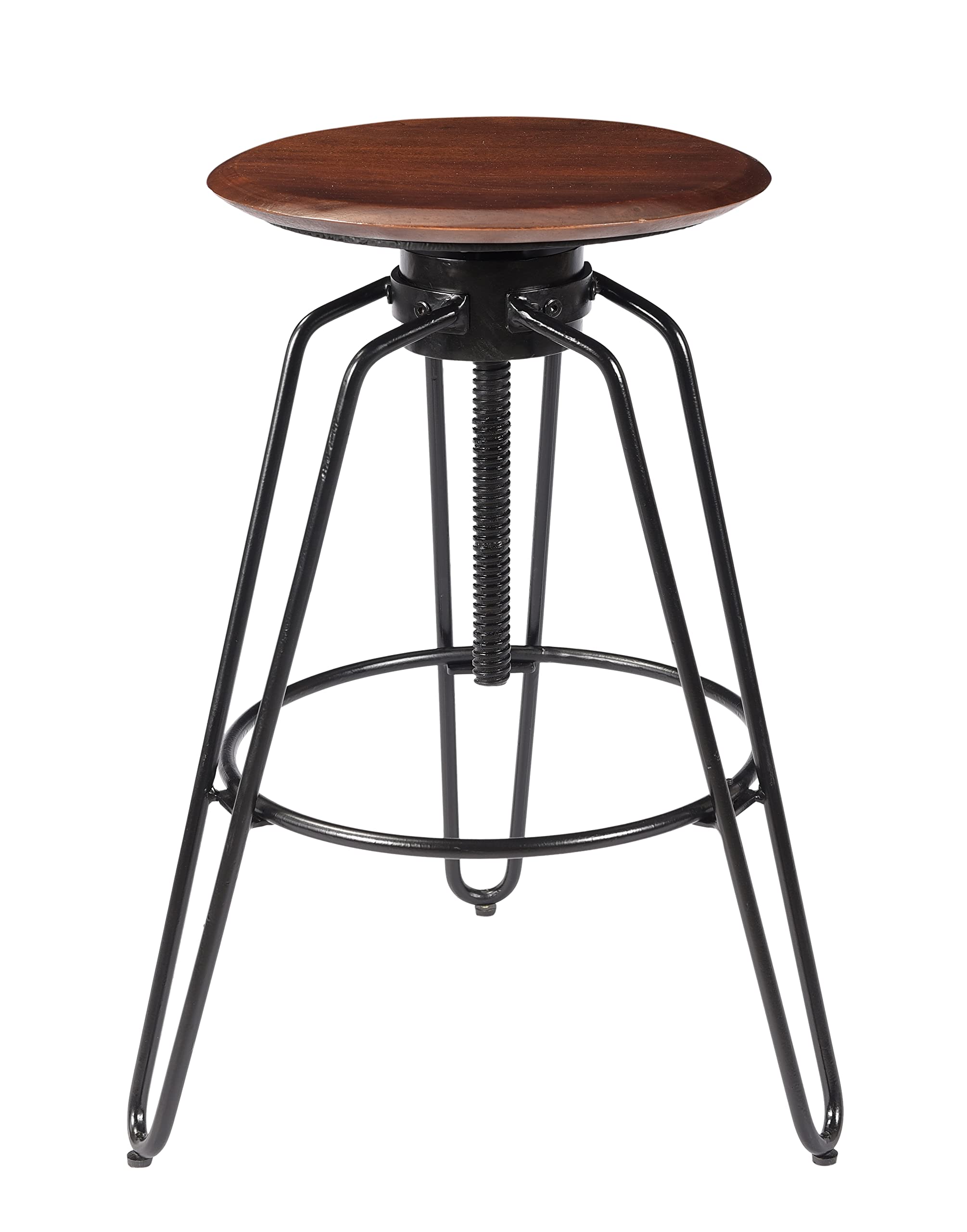 Kenroy HomeDuncan Barstools, Walnut and Black