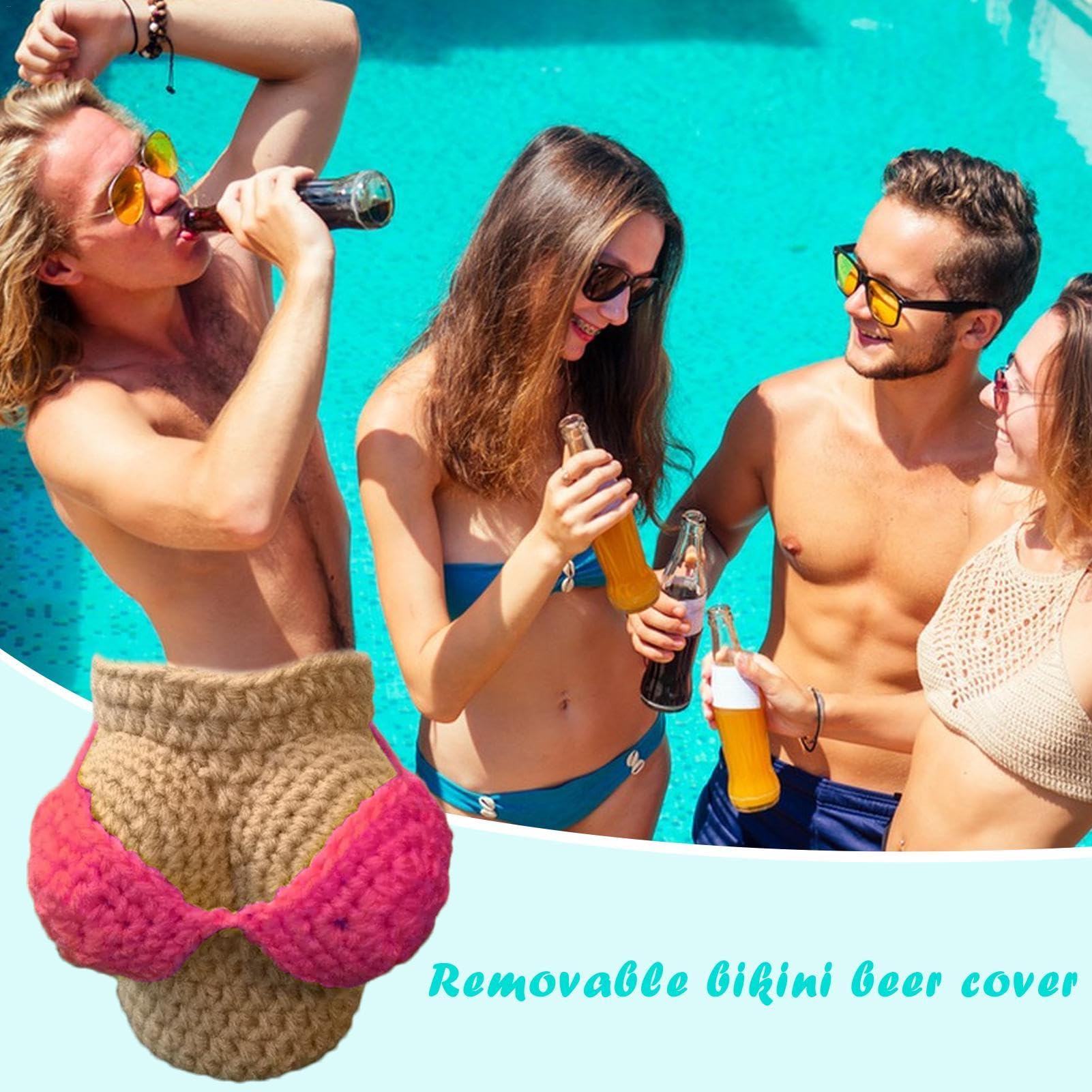 Funda decorativa para botella, aislamiento térmico, funda elástica portát , adornos multifuncionales para botellas para el hogar