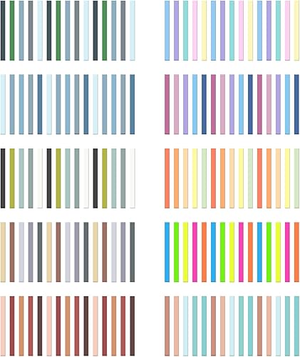 Temiary 3000Pcs Reusable Transparent Highlighter Tape, Short Highlighting Strips Index Tabs, Aesthetic Sticky Notes for Office School Supplies