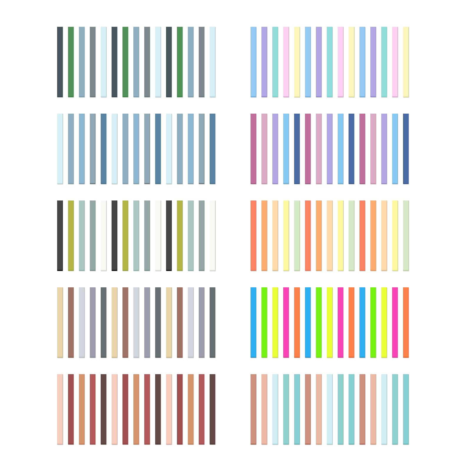 Temiary 3000Pcs Reusable Transparent Highlighter Tape, Short Highlighting Strips Index Tabs, Aesthetic Sticky Notes for Office School Supplies