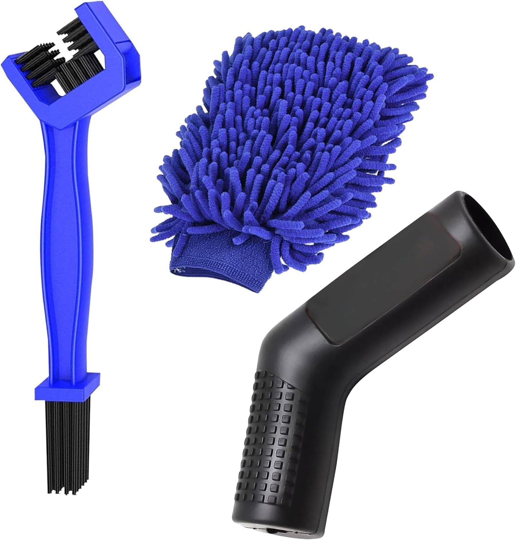 OTO2EYE 5 PCs Microfiber Car Duster with Long Handle Car Cleaning Brush Exteriror and Interiror Car Cleaning Cloth Car Ac Vent Cleaner Brush for Car, Motorbike, SUVs Car Cleaning Kit (Combo 3)