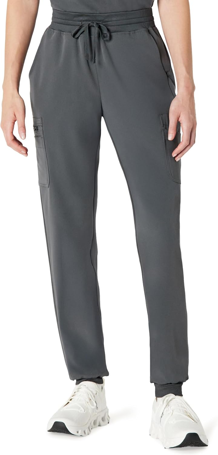 Amazon Basics Women's Scrubs Jogger Pants Yoga Waistband Drawstring