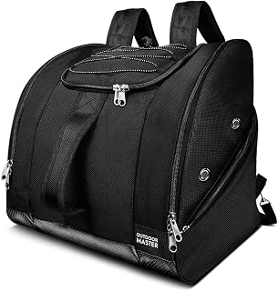 OutdoorMaster 50L Ski & Snowboard Boot Bag - Waterproof Non-Slip Bottom, Travel Backpack with Compartments for Men, Women, Youth