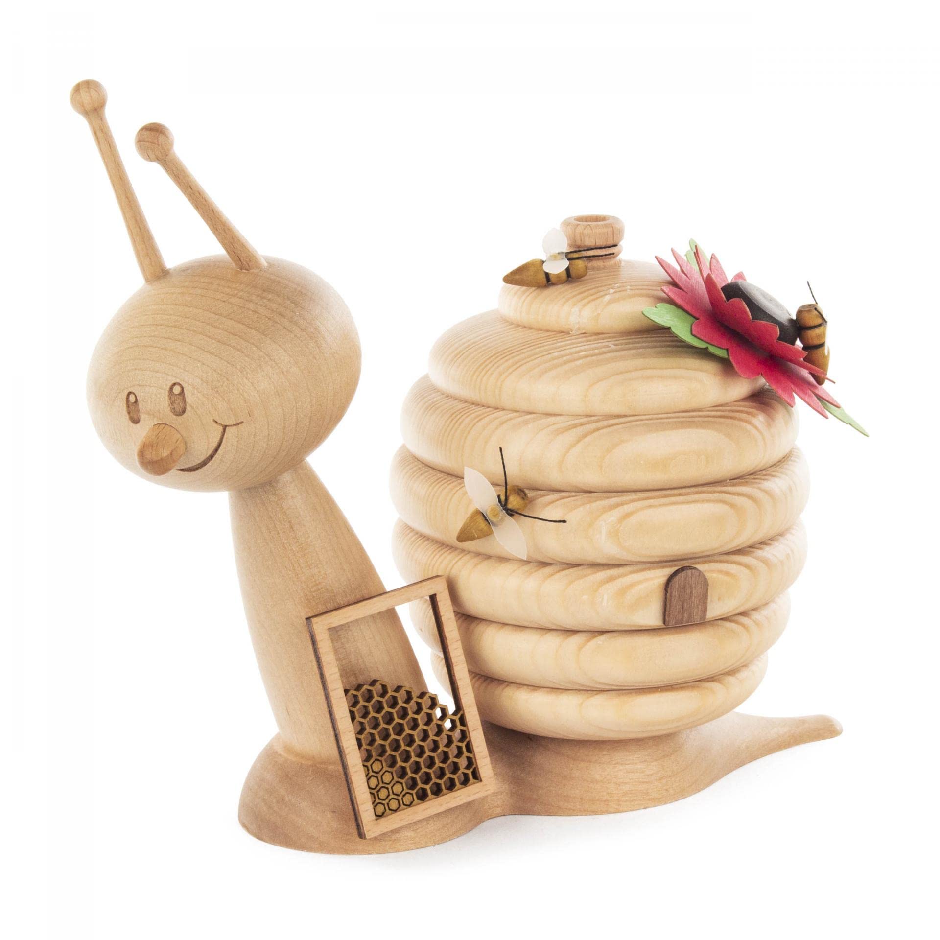 Figurine d'encens escargot de miel Rudolphs Schatzkiste de 17 cm